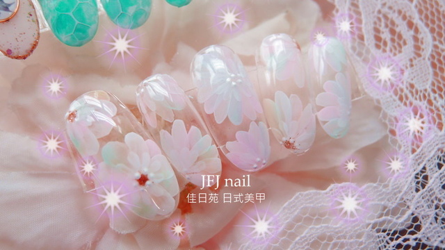 多彩拉花.jpg - 拉花 暈染作品