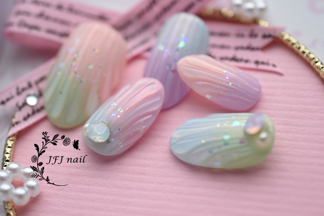 美人魚.jpg - Colorful Nail 彩色作品