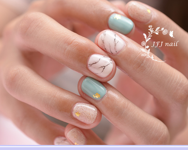 白大理石-1.jpg - 拉花 暈染作品