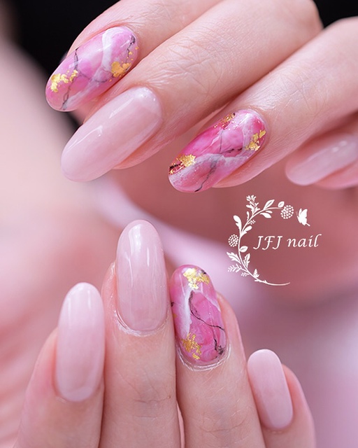 紅大理石紋～1.JPG - 拉花 暈染作品