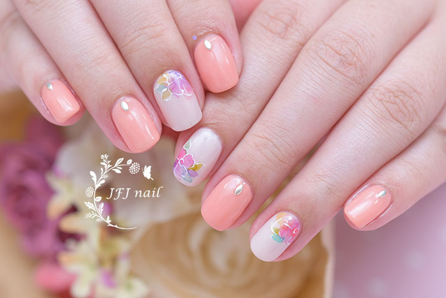 Butterfly Flowers~1.jpg - 拉花 暈染作品