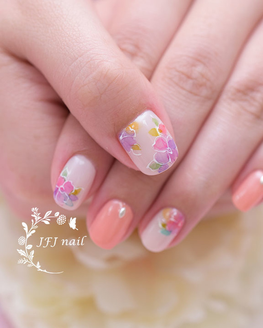 Butterfly Flowers~.jpg - 拉花 暈染作品