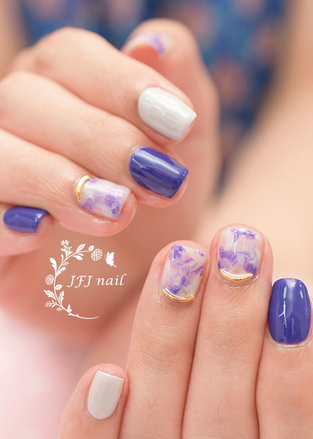 Purple marble.jpg - 拉花 暈染作品
