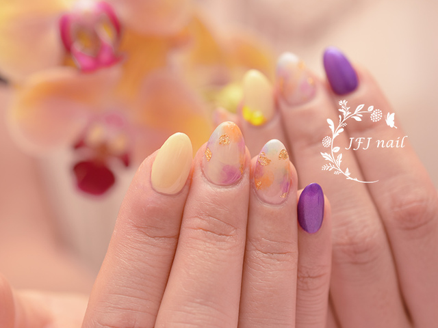蝴蝶蘭-1.jpg - Colorful Nail 彩色作品