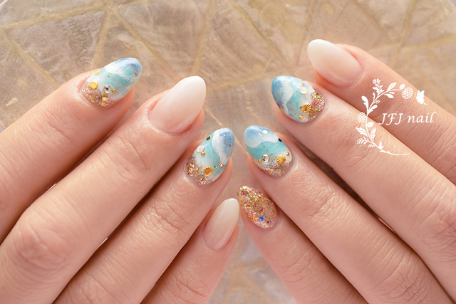 nami!!1.jpg - 拉花 暈染作品