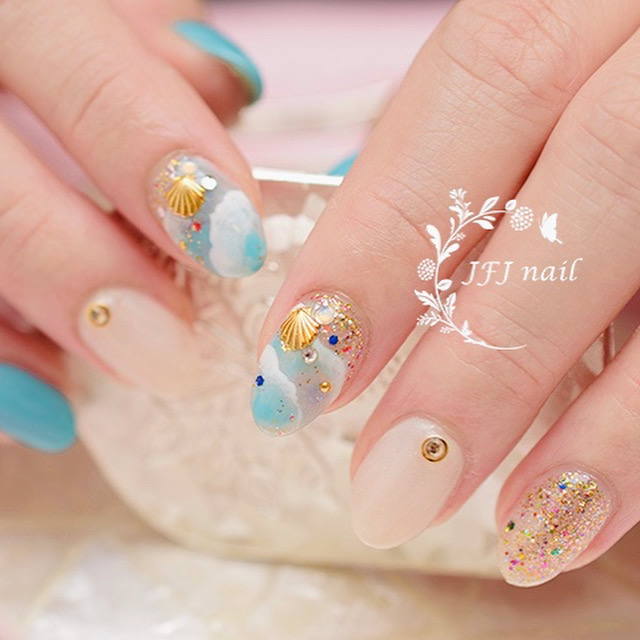 Nami!.JPG - 拉花 暈染作品