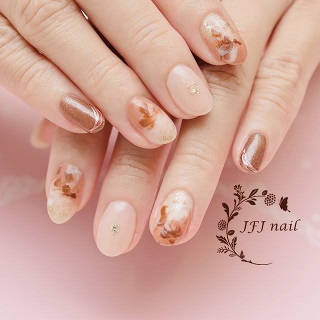 GoldSand..2.jpg - 拉花 暈染作品