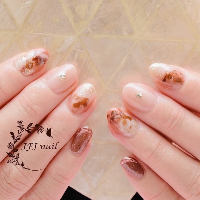 GoldSand...JPG - 秋。ネイル